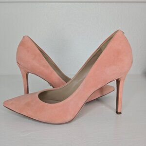Sam Edelman Coral Suede Hazel Pointed Toe Heel Pump Size 9